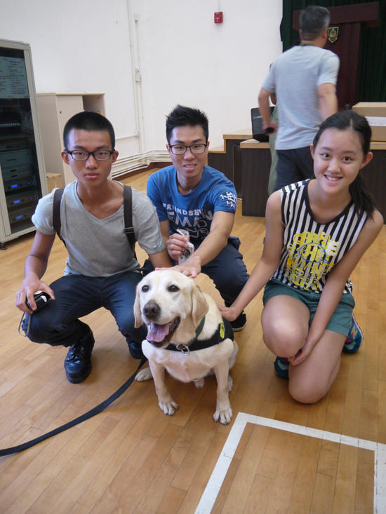 Participants Virgil LO, Alex CHEUNG and Vanee SO (from left to right).